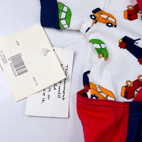 NWT Vintage Baby Construction Jeep Romper + Shirt Matching Outfit Set 6m / 9m - Picture 7 of 12